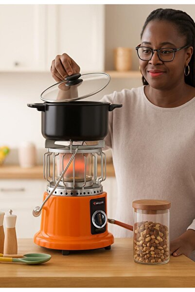 MEBASHI ME-PGH3000 Gas Heater & Cooker, 0.27 KG/HR Capacity, Orange(ME-PGH3000)