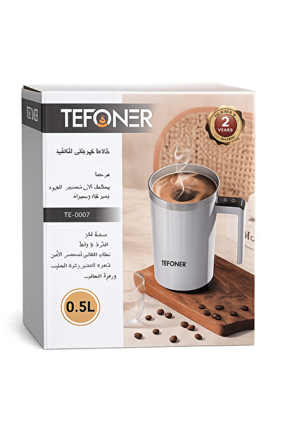 TEFONER Electric Coffee Mixer – 0.5L Capacity – Portable Design with Convenie...