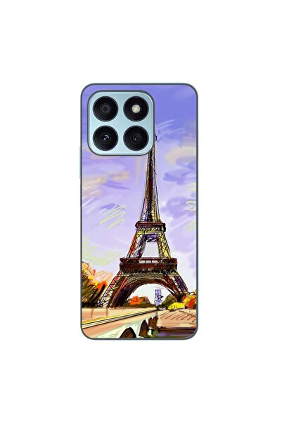 OEM Husa compatibila cu Honor X8b Silicon Gel Tpu Model Desen Turnul Eiffel
