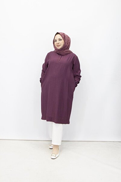Armine TREND 462-1 Çilek Kumaş Tunik