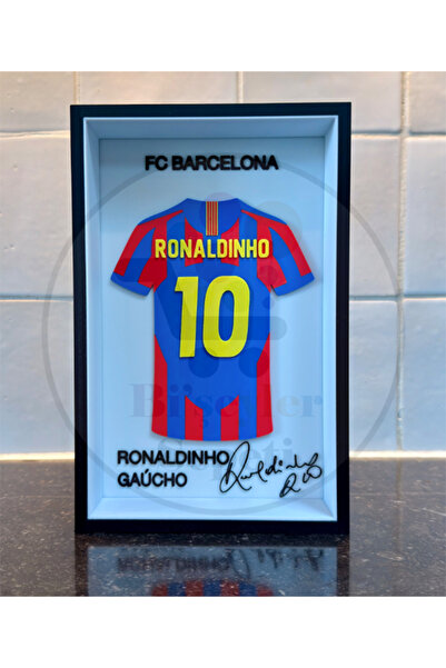 Bi'şeyler Sepeti Ronaldinho Gaúcho - FC Barcelona - Forma İmzalı Çerçeve Hedi...