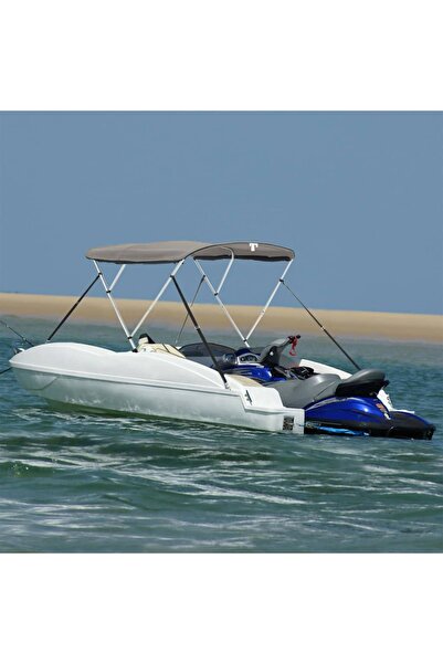 vidaxl Parasolar Bimini 3 arcuri pereți din plasă 183x(185-198)x137 cm