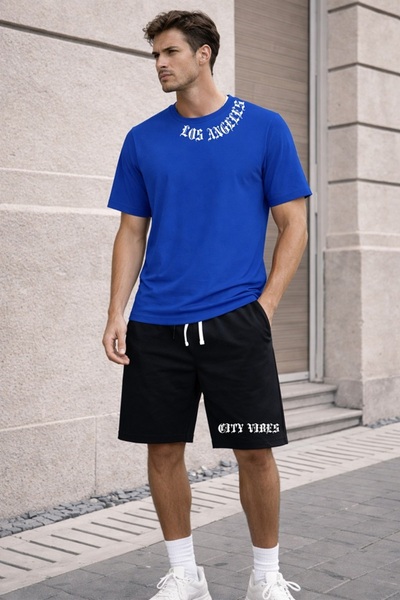 x-compass life بدلة كبيرة الحجم مريحة للجنسين من Street Mode SORT THSORT SUIT