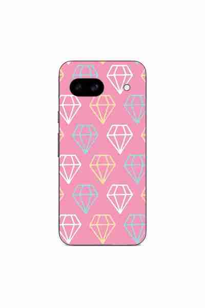 OEM Husa compatibila cu Google Pixel 8A Silicon Gel Tpu Model Diamond Pattern...
