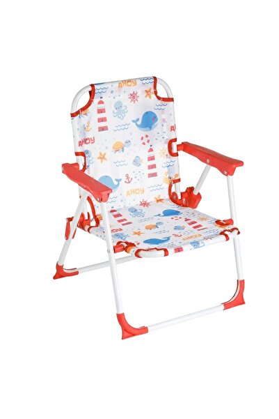 Z Store Сгъваем метален стол за деца Китова фара 33x34x47см