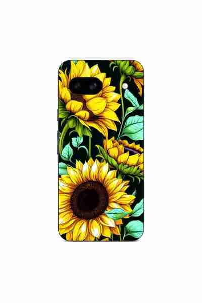 OEM Husa compatibila cu Google Pixel 8A Silicon Gel Tpu Model Floarea Soarelu...