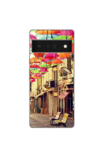 OEM Husa compatibila cu Google Pixel 6 Pro Silicon Gel Tpu Model Strada Umbre...