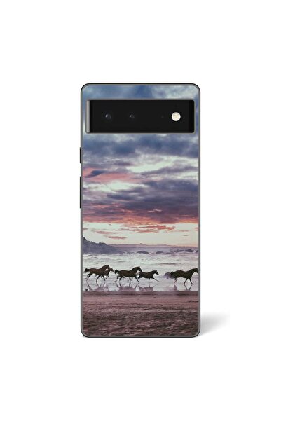 OEM Husa compatibila cu Google Pixel 6 Silicon Gel Tpu Model Cai Alergand