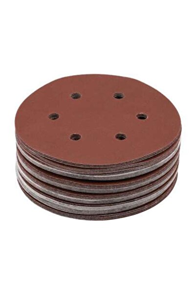 yato Set 50 Discuri Abrazive Velcro, 150Mm, 6 Găuri, P240