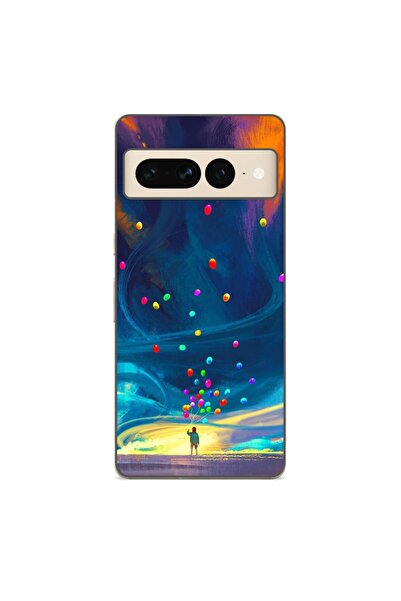 OEM Husa compatibila cu Google Pixel 7 Pro Silicon Gel Tpu Model Baloane Univers