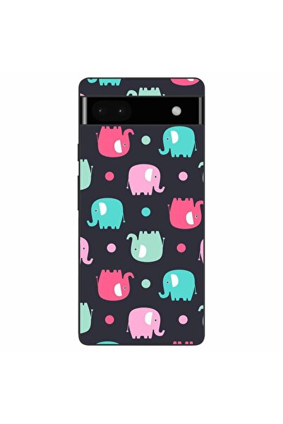 OEM Husa compatibila cu Google Pixel 6A Silicon Gel Tpu Model Pattern Elefant