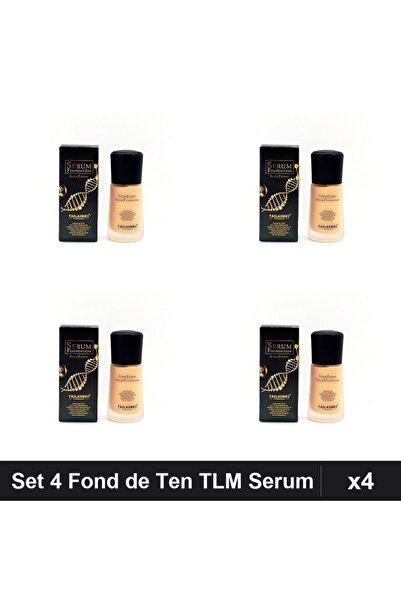TLM Set of 4 Serum Foundations SPF 15, 30ml, No. 105, Full Coverage