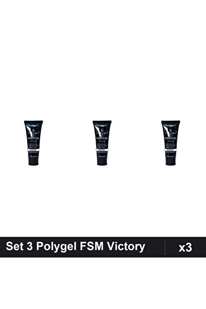 FSM Set 3 Polygel 30ml Nr.14 Victory, Construcție Unghii, Gel UV/LED