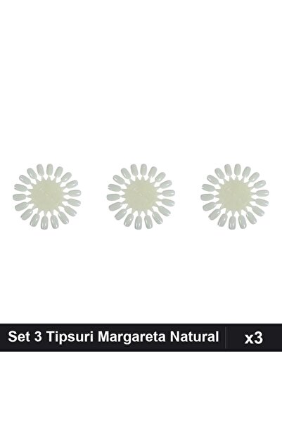 NAİLS Set 3 Tipsuri Unghii Paletar Margareta , Manichiura Gel UV/Lac