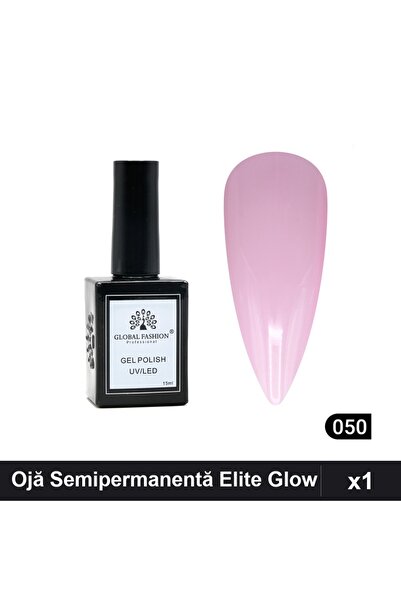 global fashion Ojă Semipermanentă Elite Glow 15ml, Gel Polish UV/LED 050