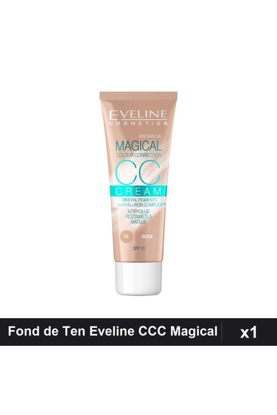 Eveline Fond de Ten CCC Magical 52 Beige 30ml, Acoperire Completa