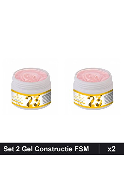 FSM Set 2 Gel Constructie UV LED 15g, Builder Gel Manichiura Profesionala