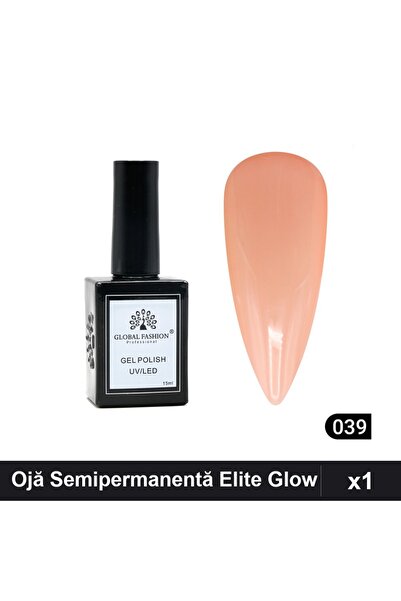 global fashion Elite Glow Semi-permanent Nail Polish 15ml, UV/LED Gel Polish,...