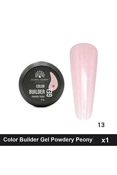 global fashion Color Builder Gel UV 15g Nr.13 Powdery Peony, Constructie Unghii