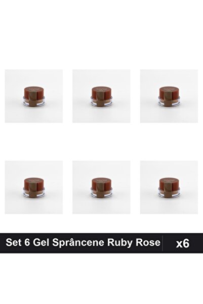 Ruby Rose Set 6 Geluri Sprâncene Light, Fixare Sprâncene, Makeup Profesional