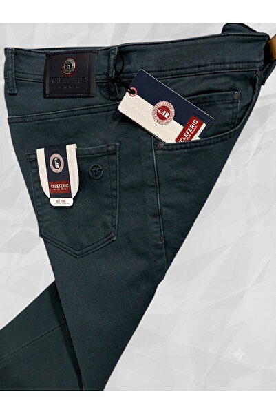 Teleferic likralı regular fit normal kesim kot pantolon