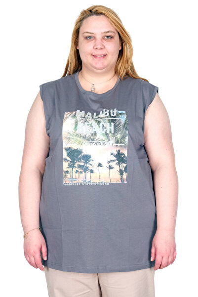 ModeXL Mode XL Real Big Size Γυναικεία Αθλητικά Ενδύματα με στάμπα Malibu Bea...