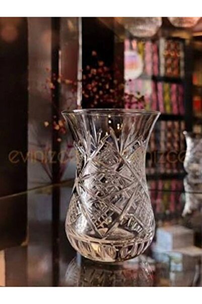 Paşabahçe Ajda kristal göz dekorlu çay bardağı 6’lı 160cc