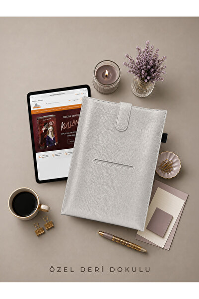 Ephesus Yayınları Yeni Nesil Kitap ve Tablet Çantası - Özel Deri Dokulu