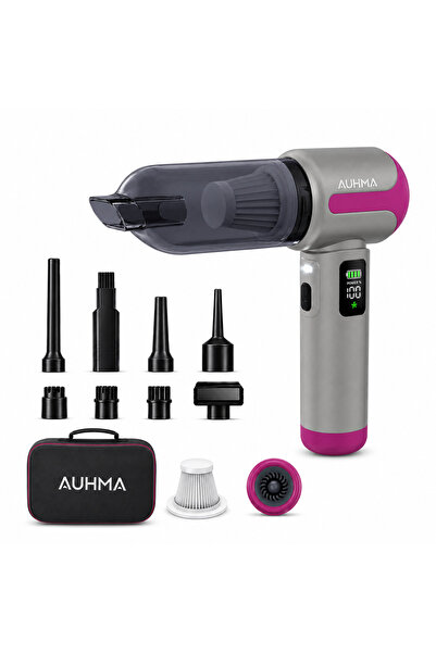 auhma AHV-30 20.000 Pa Kablosuz Araç Süpürgesi – 100W Güç, Dijital Ekran, LED...