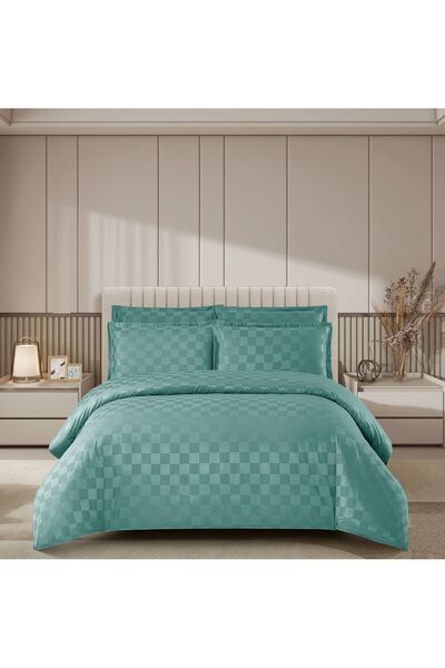 OEM Luxury hotel damask Duvet Cover Set with Stretchy 4 pieces 2 persons Prim...