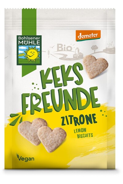 Bohlsener Muhle Freunde biscuiti bio cu lamaie, 125g