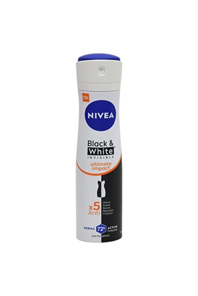 Vader Antiperspirant Deodorant, Nivea, 150 ml Invisible Bw Ultimate Impact,