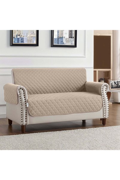 COTTON HOME Ultimate Sofa Protector 2 Seater: Water Resistant Sofa Couch Cove...
