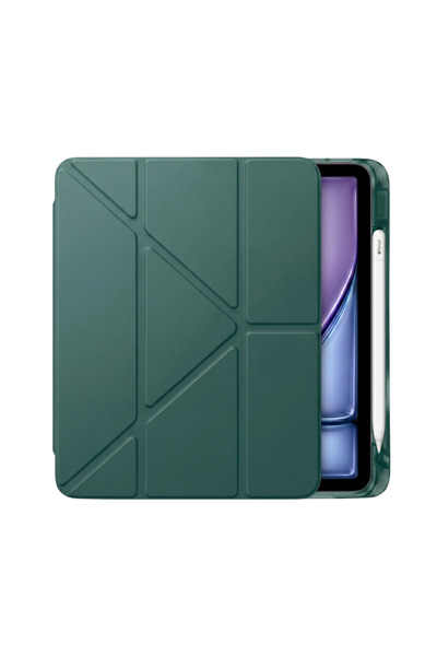 Ps iPad Air 11 inç (M4)/(M3)/(M2) Tri Folding Standlı Kılıf - Haki