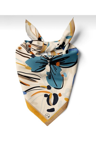 618 CONCEPT 55X55 Pastel's Flower Bandana/ Scarf