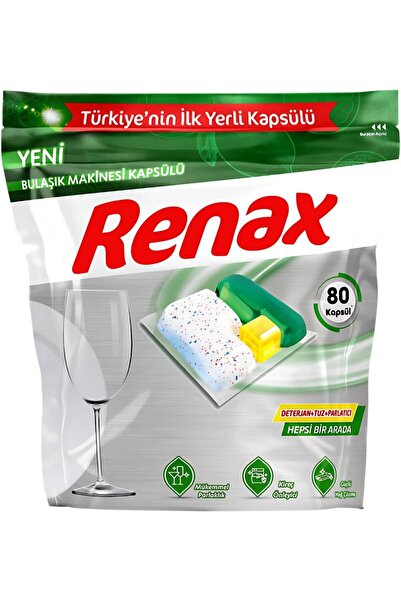 Yıldızan Nzr Beautestore Renax Dishwasher Capsules, Pack of 80, Containing En...