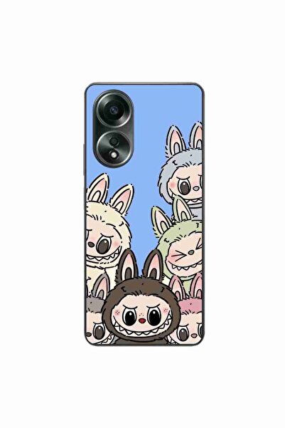 OEM Husa compatibila cu Oppo A58 4G Silicon Gel Tpu Model Labubu Pattern Blue