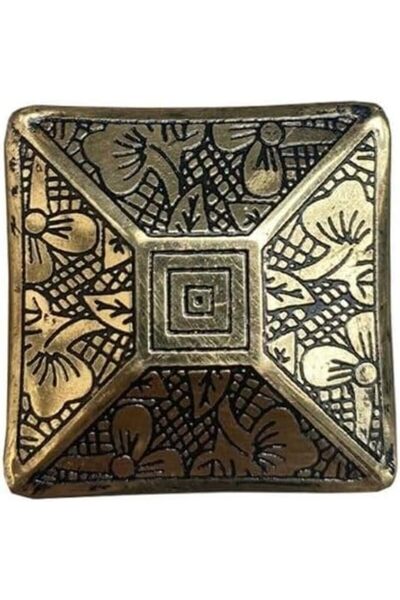 Yıldızan TAMGÜN DIAMETRU 38mm x 38mm MÂNER BUTON GALBEN/PĂTRULĂ DE PIATRĂ NAT...