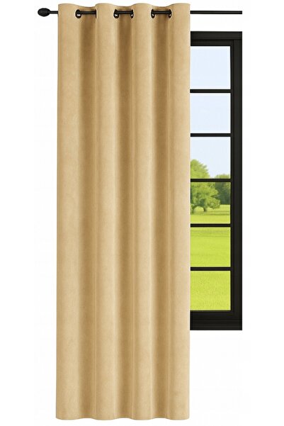 NOW-ART , Drapery Curtain , Classic Plain Pattern, 140x200 cm, Grey, Polyeste...