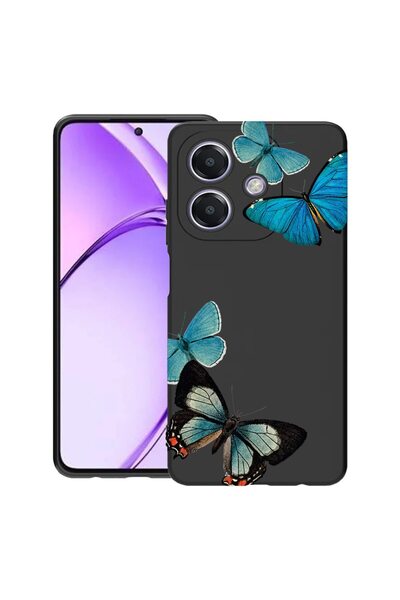 bestcase Θήκη για OPPO A60 5G / A40 / A40M, Όμορφες Μπλε Πεταλούδες, Λεπτή Σι...
