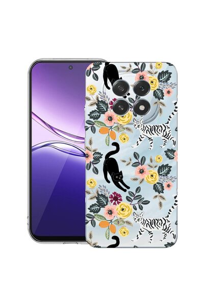bestcase ¬Æ Husa pentru OPPO F29 cu Design Cat Pattern, Clear Slim Silicon, A...