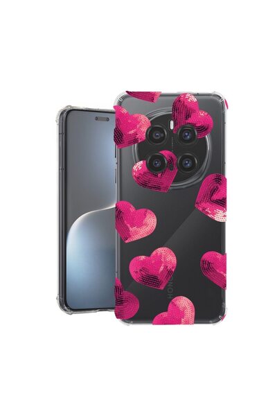 bestcase Θήκη για Honor Magic7 Pro, Αντικραδασμική 1.5MM, Σχέδιο καρδιάς, Προ...