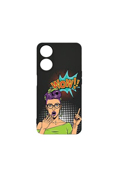 bestcase Премиум калъф от течен силикон, съвместим с OPPO A98, Girl Boss, тън...