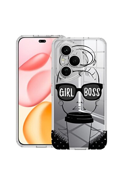 bestcase ¬Æ Husa Clear Silicon pentru Honor 400 Pro, Girl Boss, 2036424 T 1808