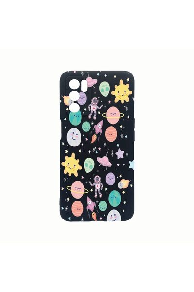bestcase Θήκη Σιλικόνης, Συμβατή με Oppo A16, Σχέδιο Σύμπαν, Πλανήτες, UFO, Α...