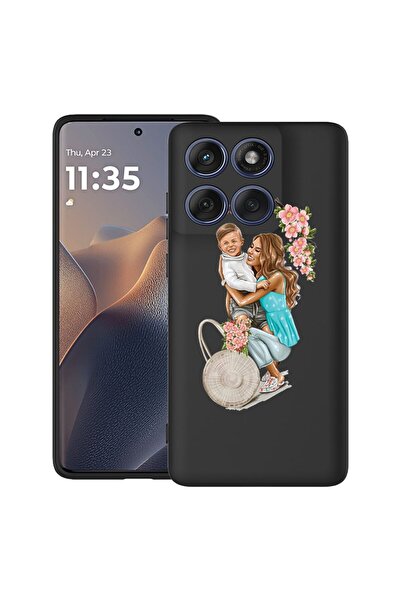 bestcase ¬Æ Υπέρλεπτη Θήκη Σιλικόνης για Motorola Edge 60 Pro με σχέδιο  "Mom...