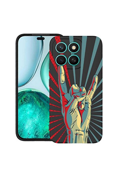 bestcase ¬Æ Husa pentru Honor X8C, Rock Festival, Slim Silicon 0.8MM, Antisoc...