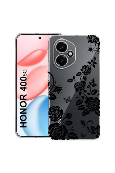 bestcase ¬Æ Husa Anti Shock Compatibila cu Honor 400, Floral -Black Rose, 204...