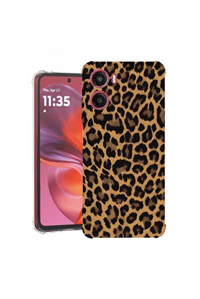 bestcase Αντικραδασμική Θήκη Συμβατή με Motorola Moto G06, Σχέδιο Λεοπάρδαλης...