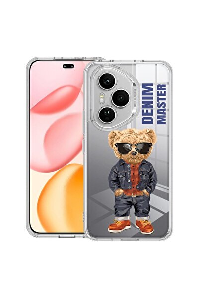 bestcase Διαφανής Θήκη Σιλικόνης για Honor 400 Pro, Denim Master - Αρκουδάκι,...